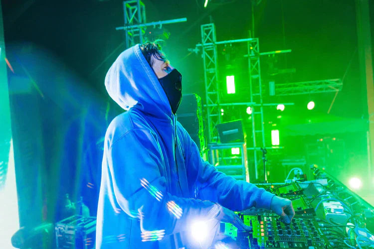 Walker Stage Hoodie Blue Alan Walker Official Merch