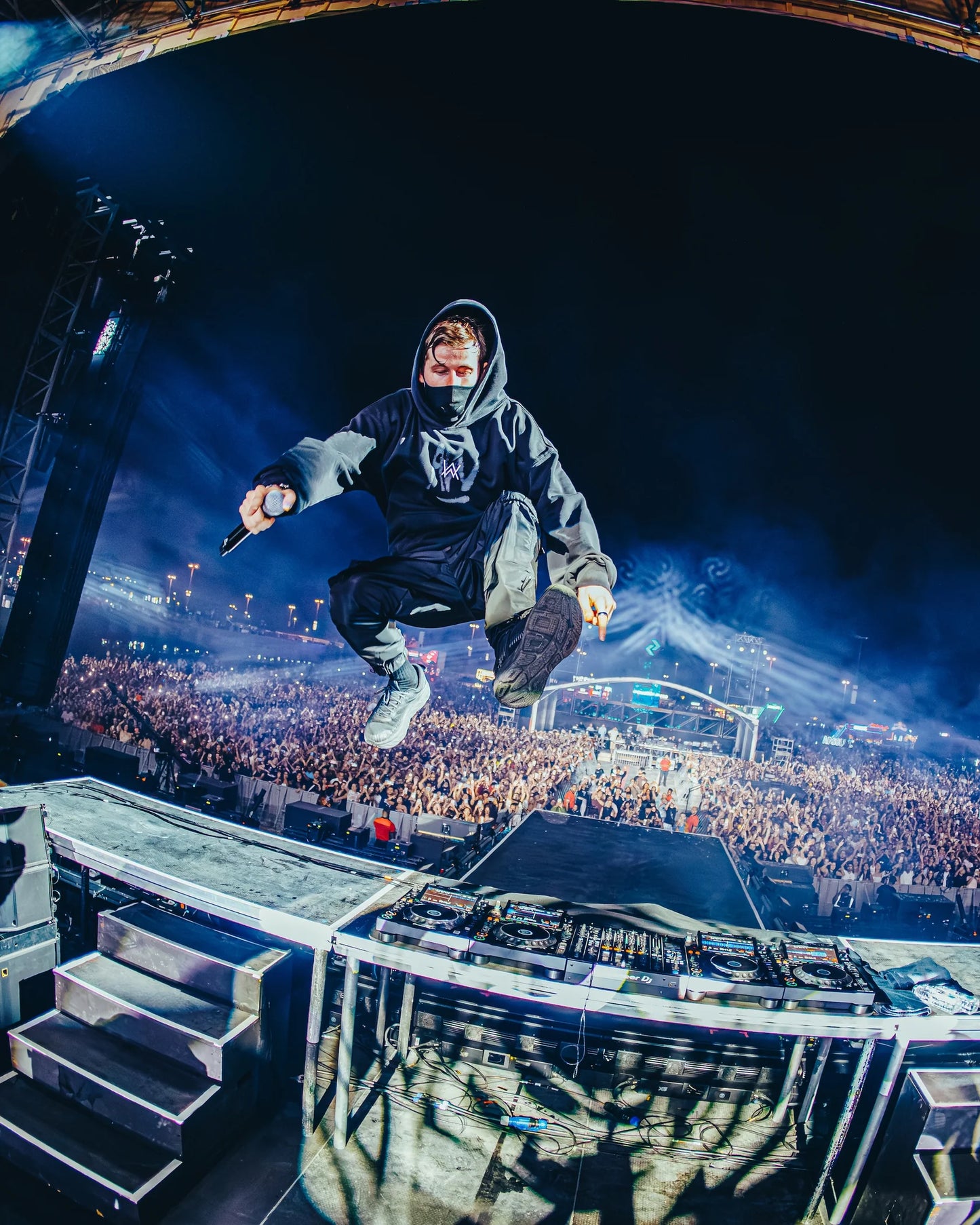 Faded Graffiti Hoodie (Black)