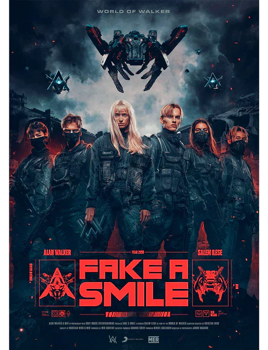 Fake A Smile Poster Alan Walker Official Merch
