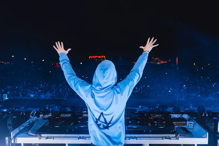 Walker Stage Hoodie Blue Alan Walker Official Merch