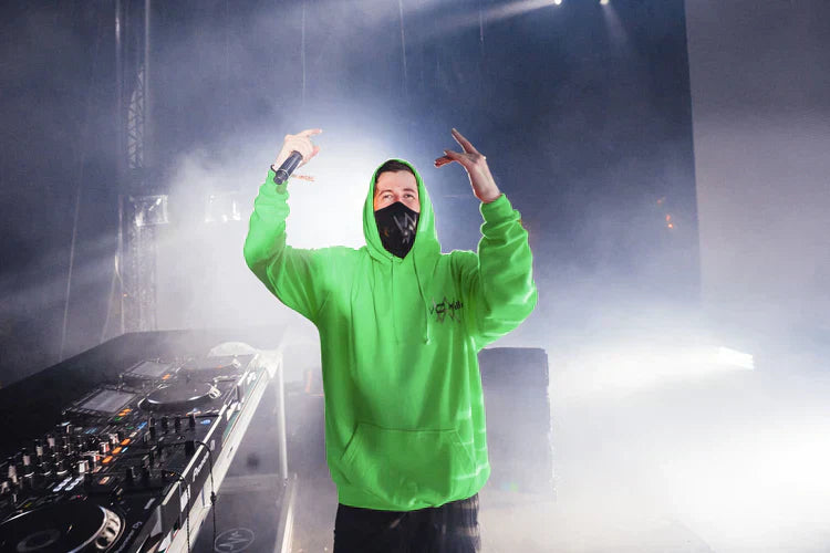 Walker Stage Hoodie Green Alan Walker Official Merch
