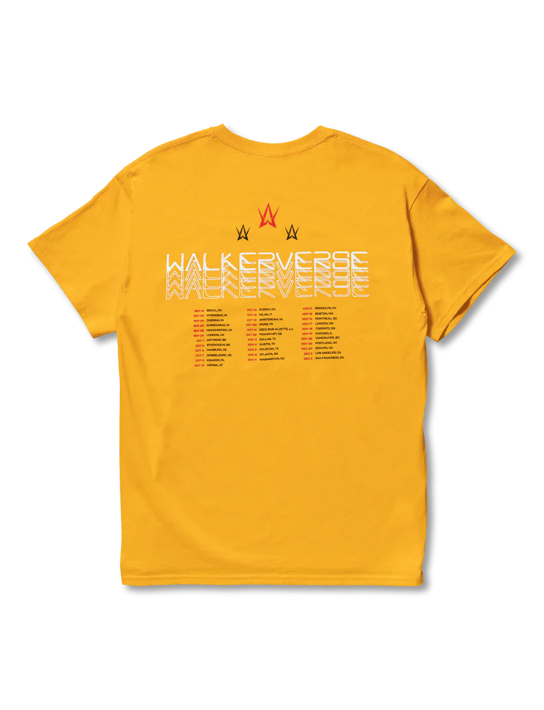 Walkerverse The Tour Yellow T-Shirt Alan Walker Official Merch
