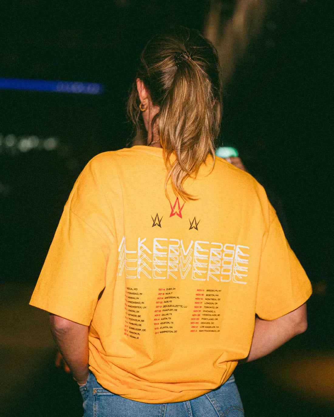 Walkerverse The Tour Yellow T-Shirt Alan Walker Official Merch