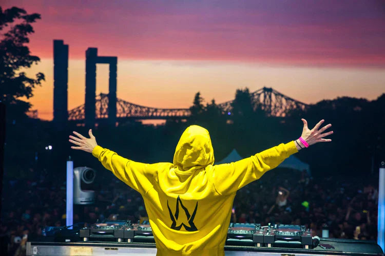 Walkerverse Stage Hoodie Yellow Alan Walker Official Merch