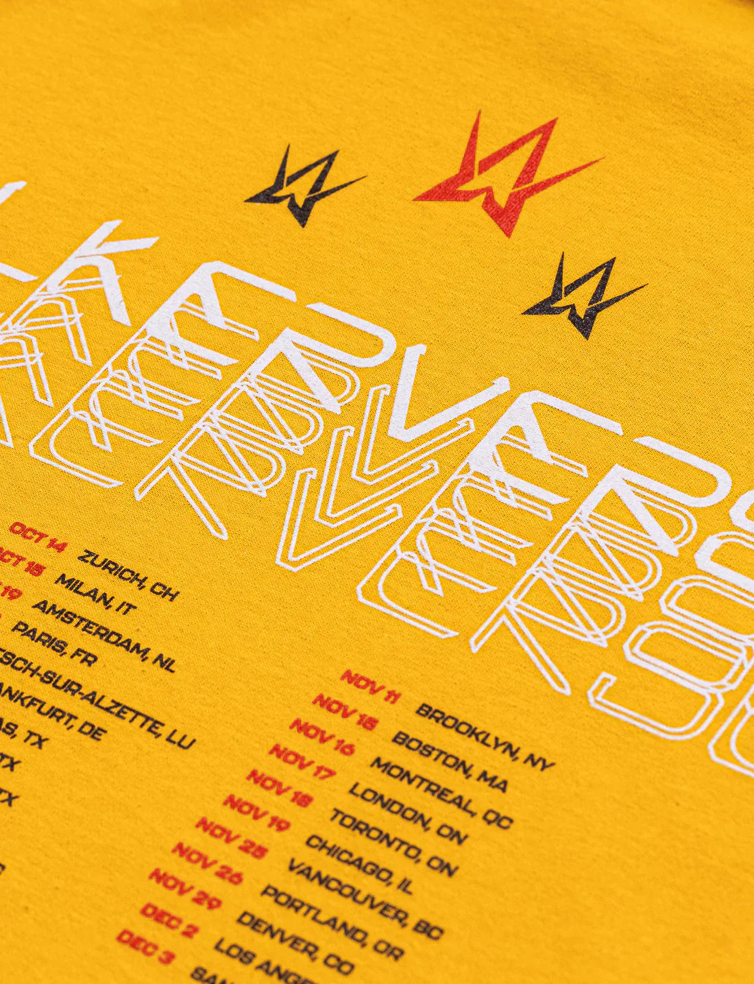 Walkerverse The Tour Yellow T-Shirt Alan Walker Official Merch